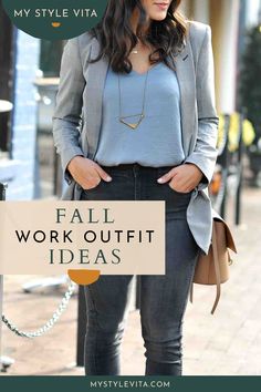 The Perfect Fall Office Outfit Ideas - My Style Vita Fall Office Outfits, Office Outfit Ideas, Blue Suede Pumps, Best Blazer, Fall Lookbook, Office Outfit, Fall Outfits For Work, Business Casual Outfits, Work Attire