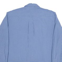 Item is in good used condition. >Size: L >Armpit To Armpit: 23" >Armpit To Cuff: 20" >Collar To Hem: 32" Blue Cotton Business Shirt, Blue Cotton Dress Shirt With Relaxed Fit, Blue Relaxed Fit Dress Shirt For Business, Blue Relaxed Fit Dress Shirt With Spread Collar, Classic Blue Relaxed Fit Dress Shirt, Blue Relaxed Fit Shirt For Business, Blue Check, Cuff, Collar