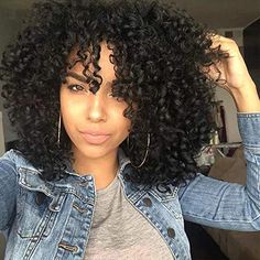 Afro Hair Wigs, Curly Afro Hair, Curly Afro Wig, Black Curly Wig, Pelo Afro, Afro Wigs, Short Curly Wigs, Black Curly Hair