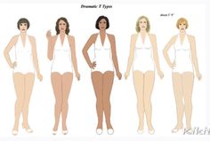 an image of female body types in different poses