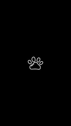 a dog paw is shown in the dark