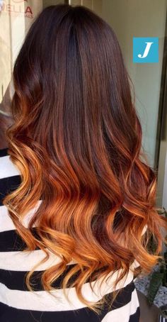 Brown Bayalage Hair, Turquoise Hair Ombre, Orange Ombre Hair, Dark Pink Hair, Manic Pixie Dream, Brown Ombre Hair Color, Cherry Hair Colors, Ombre Hairstyles