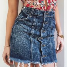 *Freebie With Purchase Size: 23w Condition: 10/10 Nwt Button Closure, 2 Pockets Style # D462295, Cut # L4183 100% Cotton Guaranteed Shipping Within One Business Day. Open To Offers And Bundles Receive Discounts High Rise Denim Skirt, Distressed Jean Skirt, Distressed Skirt, Denim Jeans Ripped, Frayed Hem Jeans, Distressed Denim Skirt, Denim Jean Skirt, Destroyed Jeans, Distressed Denim Jeans