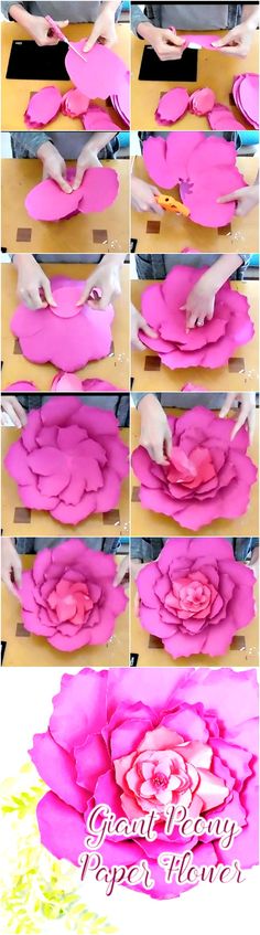 how to make giant paper flowers