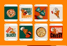 the app is designed to look like pizza