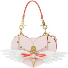 Niels Peeraer Wings Heart Bag Valentine's Day Top Handle Shoulder Bag For Daily Use, Valentine's Day Shoulder Bag With Removable Pouch, Designer Shoulder Bag With Adjustable Strap As Gift, Valentine's Day Everyday Top Handle Bag, Heart-shaped Shoulder Bag With Removable Pouch As Gift, Valentine's Day Travel Shoulder Bag With Adjustable Strap, Heart-shaped Bag With Detachable Strap For Everyday Use, Luxury Heart-shaped Shoulder Bag With Detachable Strap, Heart-shaped Bag With Removable Pouch For Everyday Use