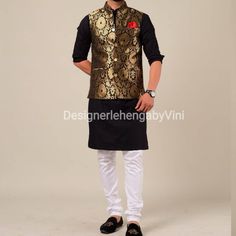 Custom made Nehru jacket and kurta pajama set for men perfect for all festive and wedding occasions. Size- We can make both standard size as well as custom size.  Manufacturing time- 7 days All size available. Colors can be customised. Contact us for colour change.  Fabric details- Kurta pajama - Banarasi silk Jacket- Banarasi brocade.  Maching father son outfit available.  Matching family outfits also available. Traditional Drape Nehru Jacket For Winter, Bollywood Style Winter Kurta With Dabka, Winter Bollywood Style Kurta With Dabka, Bollywood Style Dabka Kurta For Winter, Festive Straight Kurta Bandhgala For Groom, Bandhgala For Groom - Straight Kurta For Festivals, Traditional Groom Kurta For Winter, Unstitched Straight Kurta For Groom, Groom's Straight Kurta For Diwali