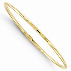 10K Yellow Gold Slip-on Polished Bangle Bracelet Glitter Jewelry, Gold Bangle Bracelet, Fine Jewelry Bracelets, Yellow Gold Bracelet, High Quality Jewelry, Gold Bangles, Modern Jewelry, Bangle Bracelet, Womens Bracelets