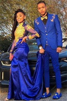 Neckline: Notched Lapel Material: Polyester Polyester Blend Pattern: Solid Piece: 3 Piece Pocket: With Flap Royal Blue Mermaid Prom Dress, Suit For Groom, Blue Mermaid Prom Dress, Prom For Guys, Prom Suits For Men, High Neck Prom Dress, Blue Outfits, Blue Mermaid