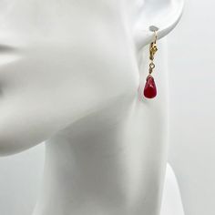 RARE! RUBY & 14K EARRINGS! This is for one pair of Natural RUBY EARRINGS! This RUBY is a wonderful pink/red! While this RUBY is not transparent, it is transluscent and glows with an inner light and radiates a wonderful pulsating energy. These earrings have been created using 14K leverback earwires. These are natural Ruby earrings. NOTE: You will receive the earrings imaged. NOTE: Images do not reflect number and size. Please see detail and table for information. Quantity: 1 pair of earrings Wolf Pendant Necklace, Bead Studio, Ruby Color, Semiprecious Stone Jewelry, Inner Light, Ruby Earrings, Bone Beads, Natural Ruby, Strand Necklace