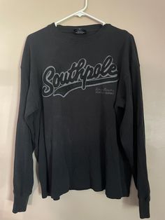 Y2K 2000s SOUTHPOLE thermal long sleeve pullover size LARGE Thermal Long Sleeve, South Pole, Graphic Designs, Y2k 2000s, Long Sleeve Pullover, Favorite Outfit, Gender Neutral, Bathing Beauties, Adult Outfits