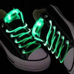 Party Glowz Night Jogging, Green Led Lights, Led Shoes, Nike Outlet, Light Up Shoes, Lit Shoes, Green Led, Lace Material, Disco Party