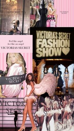 Glitzy Victoria's Secret Wallpaper and Collage Ideas - GLOSS UP GIRL Victoria Secret Show, Vs Logo, Angel Fashion