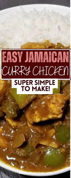 EASY JAMAICAN CURRY CHICKEN