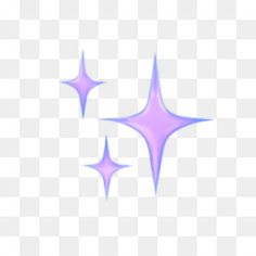 three purple stars on a white background