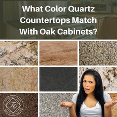 what color quartz countertops match with oak cabinets? - cover image for the article