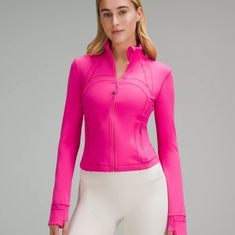 Nwt Lululemon Define Cropped Jacket. Size 6. Color Is Sonic Pink. Nulu Fabric. No Trades, No Lowball Offers. Lululemon Define, Lululemon Scuba Hoodie, Lululemon Define Jacket, Define Jacket, Lululemon Jacket, Women Hoodies Sweatshirts, Cropped Jacket, Lululemon Women, Too Short