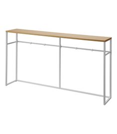 Long Console Table - Two Styles on a blank background. Entryway Essentials, Slim Console Table, Cleaning Closet Organization, Black Furniture Living Room, Countertop Shelf, Long Console, Hanging Items, Long Console Table