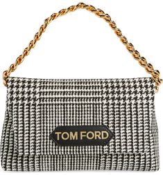 TOM FORD Mini Logo Label Plaid Wool Handheld Bag | Nordstrom Manolo Blahnik Hangisi Flats, Hangisi Flats, Manolo Blahnik Hangisi, Wool Bags, Bag Women Fashion, Mini Logo, Mini Logos, Logo Label, Womens Clogs