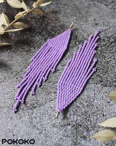 Elegant Lavender Beaded Earrings, Elegant Lavender Beaded Drop Earrings, Elegant Handmade Lavender Beaded Earrings, Purple Dangle Earrings With Tiny Beads, Lavender Beaded Drop Earrings, Lavender Drop Beaded Earrings, Summer Purple Beaded Jewelry, Purple Beaded Earrings With Colorful Beads, Purple Beaded Dangle Earrings With Tiny Beads