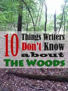 the words 10 things writer don't know about the woods