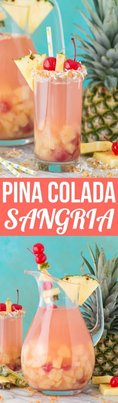 pine cola sangria is an easy and delicious summer drink