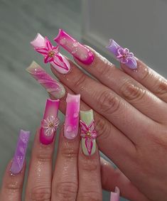 Artistic Nails, Euphoria Nails, Glow Nails, Exotic Nails, Nail Growth, Summer Acrylic Nails