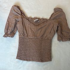 Never Worn, Perfect Condition Brown Top, Abercrombie & Fitch, Abercrombie Fitch, Womens Tops, Women Shopping, Color