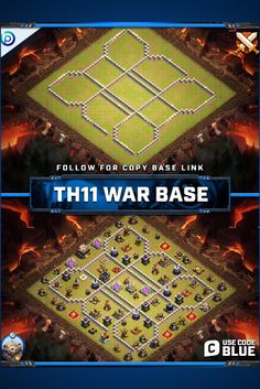 TH11 Anti 3 War Base built by MAXI. CC: Lava & Loon. #blueprintcoc #clashofclans #clashbases #coc #basebuilding Base Building, Mobile Design, Video Games, Video Game