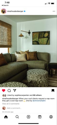 an image of a living room setting on instagram