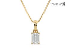 Emerald Cut Diamond Necklace, Solitaire Necklace, Lab Grown Diamond, Single Diamond Necklace, Natural Diamond Pendant Necklace, Gift For Mens Emerald Solitaire Diamond Necklace made with an emerald cut diamond in a four prong setting with adjustable chain.   𝐍𝐞𝐜𝐤𝐥𝐚𝐜𝐞 𝐃𝐞𝐭𝐚𝐢𝐥𝐬: ↣ Made-To-Order. ↣ Gold: 14K / 18K Solid Gold. ↣ Gold Color: Yellow Gold, Rose Gold, White Gold ↣ Number of Diamond: 1 ↣ Diamond Cut: Emerald ↣ Setting Type: Prong  ↣ Chain Length: 14-18" Inch ↣ We offer FREE ENGRAVING service on all our jewelry.   𝐋𝐚𝐛 𝐆𝐫𝐨𝐰𝐧 𝐃𝐢𝐚𝐦𝐨𝐧𝐝 𝐃𝐞𝐭𝐚𝐢𝐥𝐬 (𝐋𝐚𝐛): ↣ Lab Grown Focal Diamond: 0.10 CT, 0.25 CT, 0.50 CT, 0.75 CT, 1.00 CT, 1.50 CT, 2.00 CT, 2.50 CT, 3.00 CT ↣ Lab Diamond Clarity & Color: VS Clarity & DEF Color 𝐍𝐚𝐭𝐮𝐫𝐚𝐥 𝐃𝐢𝐚𝐦𝐨𝐧𝐝 𝐃𝐞𝐭𝐚𝐢 Diamond Necklace Solitaire, Single Diamond Necklace, Necklace Diamond Pendant, Solitaire Diamond Necklace, Real Diamond Necklace, Necklace Emerald, Solitaire Necklace, Diamond Solitaire Necklace, Gold Number