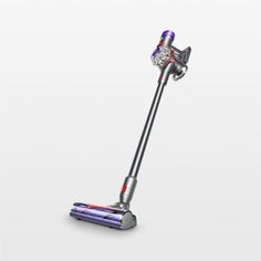 a close up of a vacuum cleaner on a white background with no people around it