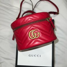 Gucci Bag New Without Tags - Used Once 100% Authentic Dust Bag And Tags Included Will Ship Within 24 Hrs Serious Offers Only ~ Gucci Red Bag With Removable Pouch, Gucci Red Shoulder Bag With Removable Pouch, Red Gucci Shoulder Bag, Red Gucci Tote Bag, Gucci Bucket Shoulder Bag With Removable Pouch, Gucci Bucket Bag For Shopping, Designer Gucci Pouch Bag, Trendy Gucci Crossbody Bag, Luxury Red Pouch Bag