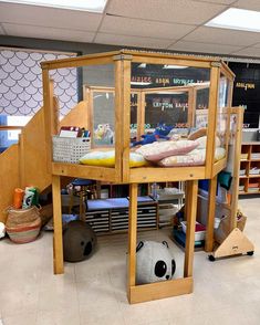 a child's play area in the middle of a store