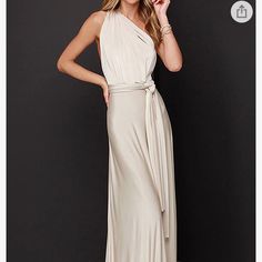 Such A Versatile Dress!!! Cream Color Convertible Maxi Dress, Long Wrap Dress, Club Red, Elegant Midi Dresses, Maxi Dress Sale, Convertible Dress, Long Dress Casual, Boho Maxi, Evening Party Dress