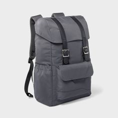 Commute conveniently with the help of this Basics 17-Inch Backpack from Open Story™. This backpack features a single compartment with an interior zip pocket, pen slots and a padded laptop sleeve that fits up to a 15-inch laptop. Plus, a cinch-cord closure with two outer buckle closures allow you to keep the contents securely packed. The front pocket with a hook-and-loop closure offers additional storage space, while the adjustable padded shoulder straps make carrying the backpack a breeze. Made Story Bags, Flap Backpack, Water Resistant Fabric, Laptop Pocket, Travel Backpack, Laptop Sleeve, Laptop Sleeves, Bags Handbags, The Help