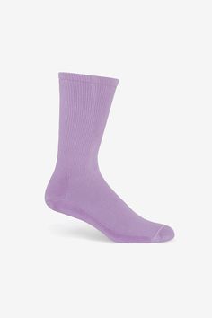 With extra cushion on the pad of the foot and a lighter knit on the top, this sock is sure to keep your feet dry and comfortable without crowding your foot. The mid-height on the rib can be worn either pulled up or scrunched down for a more causal fit, the foldover hem will make sure it stays put. A deep Y-Gusset makes the heel deeper to assure it won't drift during the day. These socks have been Garment Dyed to match or mix and match with your favorite basics. Made in Los Angeles, Calif. Our ex Bus Pass, Black Grapes, Retro Brand, Green Bottom, Soft Sock, Opaque Tights, Light Knit, Colorful Socks, Fashion Socks