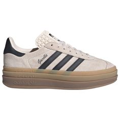 adidas Originals Gazelle Bold | Foot Locker Looks Adidas, Adidas Gazelle Bold, Gazelle Bold, Adidas Originals Gazelle, Black Gums, Swag Shoes, Classic Sneakers, Adidas Gazelle