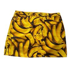 D&G Iconic Fruit Collection Banana Print Skirt In Perfect Condition Size 30 Measurements Laying Flat (X2 For Full Measurement) Waist:16 Hip: 20 In Length (Waist To End): 15 In Feel Free To Ask Any Questions (: Banana Clothes, Yellow High-waist Skirt For Summer, Trendy High Waist Yellow Skirt, Trendy High-waist Yellow Skirt, Casual High Waist Yellow Skirt, Banana Print, Yellow And Brown, Printed Skirts, Womens Skirt