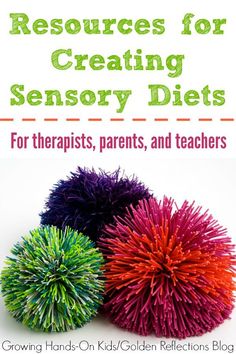 Looking for how to create a sensory diet? Here are some great resources for therapists, parents, and teachers on creating sensory diets. Sensory Integration Activities, Sensory Tubs, Sensory Therapy, Sensory Motor, Sensory Diet, Pediatric Occupational Therapy, Sensory Tools, Sensory Integration, Processing Disorder