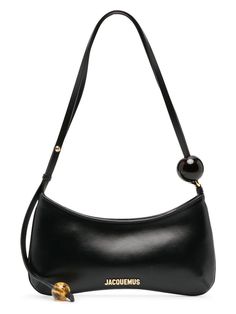 990 JACQUEMUS LE BISOU PERLE Leather Cap, In My Bag, Black Shoulder Bag, Mini Handbags, Purse Accessories