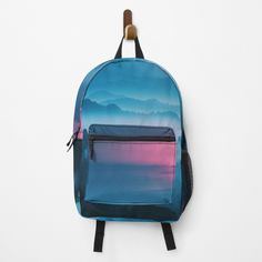 Transform your styling with a bagpack featuring stunning mountain views and a serene mountain aesthetic. Inspired by mountain photography and mountain art, it showcases an illustration of mountains under a blue sky. Perfect for mountain hiking enthusiasts and those who love night sky art with night sky stars and watercolor vibes. This piece adds beautiful mountain scenery to your space. Blue Mountain Aesthetic, Night Sky Mountains Painting, Starry Night Mountains, Mountain Night Sky, Scenic World Blue Mountains, Mountain Aesthetic, Night Sky Art, Misty Forest, Mountain Photography