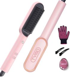 TYMO Ring Pink Hair Straightener Brush Hair Straightening Iron Pink New Sealed. Hair Straightener Brush, Straightening Iron, Straightener Brush, Straightening Comb, Hair Straightening Iron, Straighten Iron, Hair Straightening, Hair Brush Straightener, Brush Hair