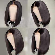 Lace Closure Bob, 16 Inch Hair, Kort Bob, Bob Lace Front Wigs, Lace Headbands, Short Bob Wigs, Lace Closure Wig, Bob Wig, Straight Human Hair