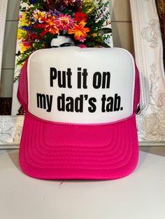 Need we say more? Best sellers right here - thanks Inappropriate Trucker Hats! Funny Trucker Hats, Funny Trucker Hat, Trucker Humor, Custom Trucker Hats, Free People Accessories, Funny Hats, Hat Ideas, Dress Gift, Say More