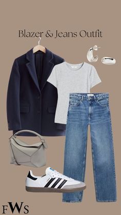 Over 50 Travel Outfits, Light Blue Jacket Outfit, Outfit Mom Jeans, Chic Mom Outfits, Classic Style Outfits, Fashion Mistakes, Casual Work Outfits, Classic Outfits