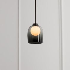 Metavaya Pendant Light Dia 18cm x H 20cm / ∅ 7.1″ x H 7.9 / Gradient black Crux Pendant Light 6938617816070 M2023112205-1 Different Home Styles, Bright Lighting, Glass Lampshade, Home Styles, Bulb Light, Glass Light, Smooth Edges, Edison Bulb, Bright Lights