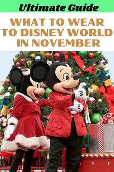 Mickey and Minnie holidays at Disney World Packing For Disney World In November, What To Pack For Disney World In October, Disneyworld Outfit November, Disneyland In November, Disneyworld Packing List, Disney Halloween Backpack For Disney Trips