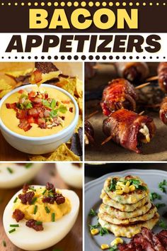 bacon appetizers are an easy way to serve them