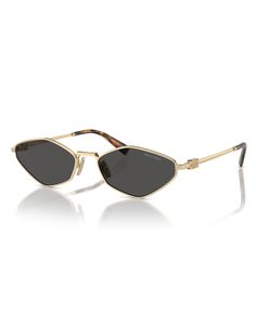 in stock Modern Miu Miu Sunglasses For Formal Occasions, Miu Miu Elegant Gold Sunglasses, Luxury Miu Miu Sunglasses For Formal Occasions, Miu Miu Luxury Sunglasses For Formal Occasions, Elegant Gold Miu Miu Sunglasses, Elegant Miu Miu Formal Sunglasses, Formal Elegant Miu Miu Sunglasses, Mini Miu, Pale Gold